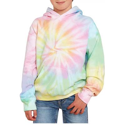 China Good Promotion Winter Child Tye Dye Long Sleeves Boy Anti-Shrink Hoodies for sale