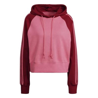 China Lightweight Anti-Wrinkle 50% Cotton 50% Polyester Color Block Hoodies For Women for sale