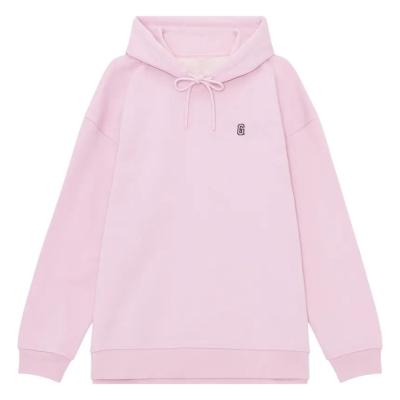 China Wholesale Custom Embroidered Anti-wrinkle Pullover Pink Hoodies For Women for sale