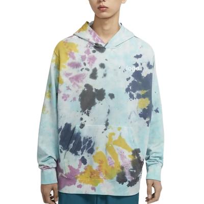 China Promotional Custom Anti-wrinkle 100% cotton tie dye latest hoodies for men for sale