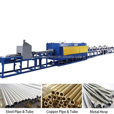 China Stainless Steel Electrical Resistance Continuous Environmentally Controlled Straight Pipes Bright Annealing Furnace for sale