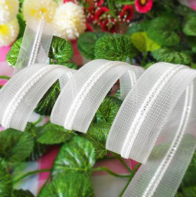 China 10# Long Chain Resin Zipper Transparent Plastic Teeth For Handbag for sale