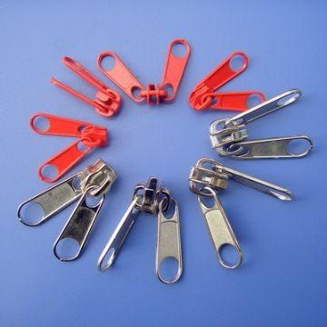 China Metal Zinc Alloy Zipper Slider With Double Pull , OEKO Certification for sale