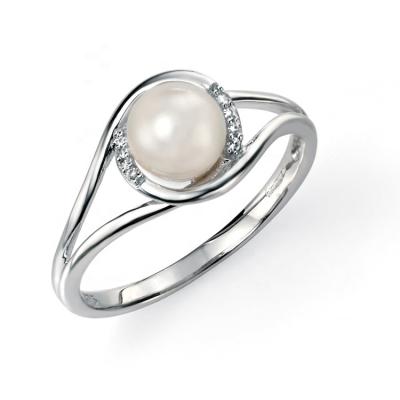 China FASHIONABLE wholesale 925 sterling silver simple design pearl setting ring jewelry can put in 6mm round pearl for sale