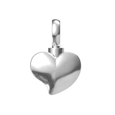 China High Quality Vintage 925 Sterling Silver Love Heart Cremation Jewelry Dangle Pendant Ash Urn Pendant Ash Necklace for sale