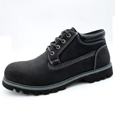 China Full Grain Cowhide Anti-Static Rubber Safety Sports Goodyear Welted Leather Shoes for sale