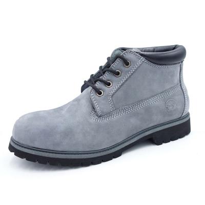 China Full grain cowhide antistatic rubber welted goodyear leather safety shoes steel toe for sale