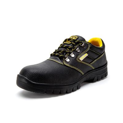 China High quality embossed lightweight steel toe safety shoes leather steel toe cap cowhide anti-static China factory for sale