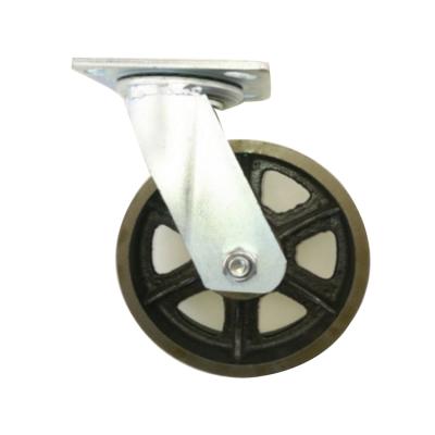 China PIVOT 4inch 5inch 6inch 8inch High Temp Heavy Duty Steel Swivel Caster Wheel for sale