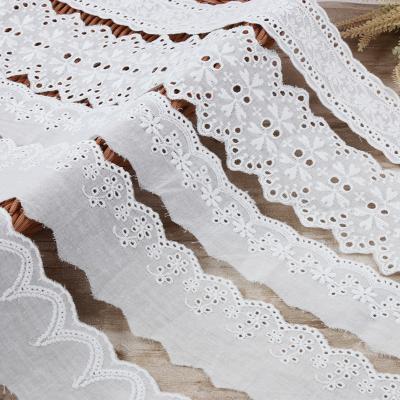 China New Design 2023 New Design Milk White Silk Stretch Lace High Quality Water Soluble Trim for sale