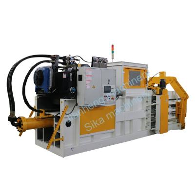 China Fully Automatic Horizontal Hydraulic PET Bottle Waste Paper Carton Baler Paper Machine for sale