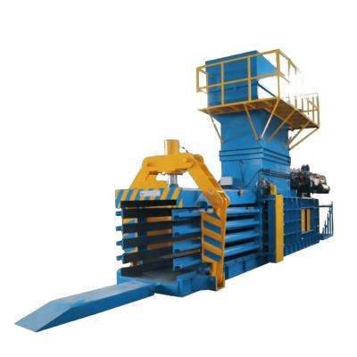 China Fully Automatic Hydraulic Horizontal PET Bottle Horizontal Waste Paper Machine Waste Paper Baler Wrapping Machine for sale