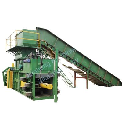 China Waste Paper Cardboard PET Bottle Plastic Sheet Plastic Sheet Waste Paperboard Press Machine Horizontal Full Automatic Hydraulic Press Machine for sale