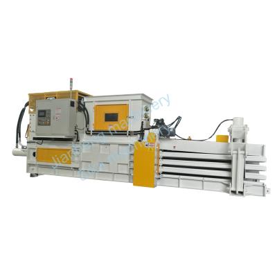 China Fully Automatic Waste Cardboard Wheat Straw PET Bottle Compactor Machine Baler Machine for sale