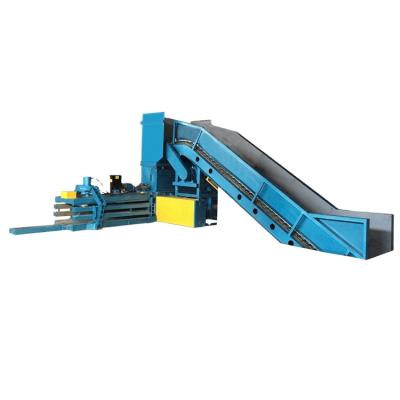 China Textiles Compactor Machine Automatic Horizontal Plastic Wrapping Machine Waste Paper Machine Carton Baler Machine for sale