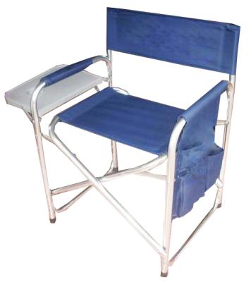 China Modern folding aluminum director chair with sidebag high quality tea table chair and director wholesale for sale