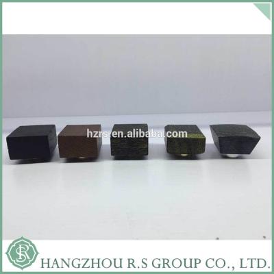 China Non Spill New Design Black Square Wooden Perfume Cap For Perfume Bottles for sale