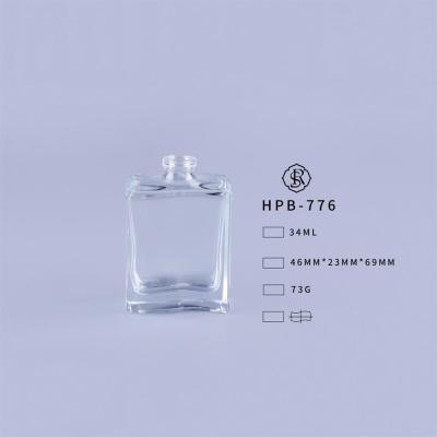 China 34ml Private Label Best Price Oblong Perfume Glass Bottle Supplier for sale