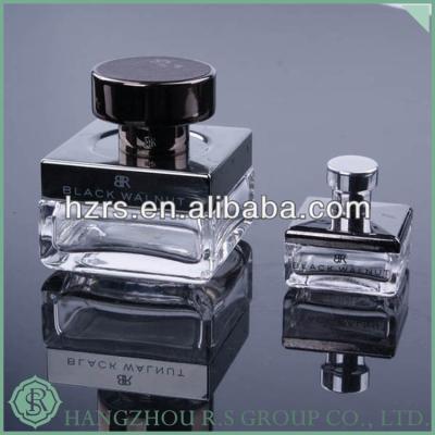 China 100mL Personal Care Zinc Alloy Cap Luxury Perfume Bottle, Crystal Perfume Bottle for sale