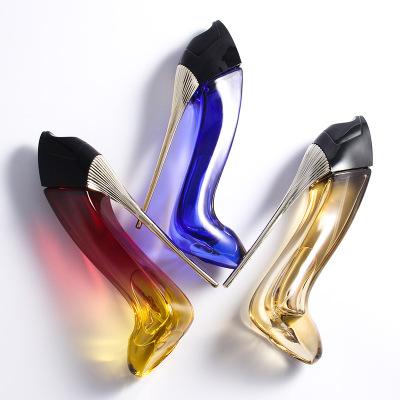 China Personal Care 100ml Perfume Bottles Glass High Heel Shoe Shaped Bottle for sale