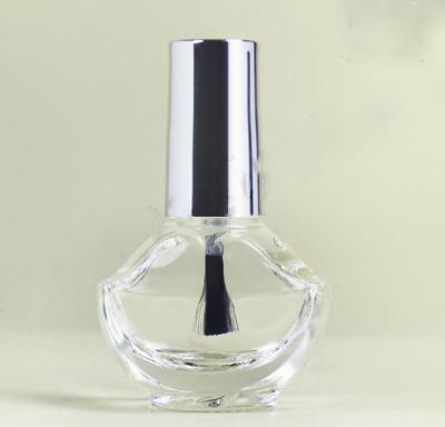 China Beautiful Personal Care Nail Polish Empty Bottles Bottles With Silver Cap for sale