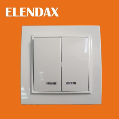 China Russian Home Building ABS Electric Copper Light Wall Switch for sale