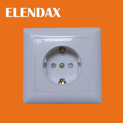 China Commercial power supply ABS 16A/250V E European schuko electric wall socket. - for sale