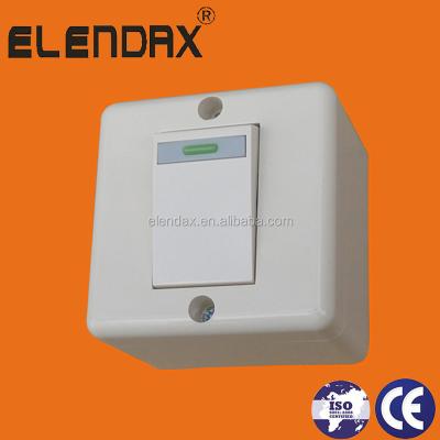 China S2001 European Style Surface Mounted Lamp Switch 58*58*42mm for sale