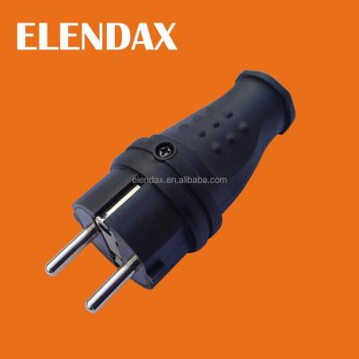 China Commercial Waterproof European Electrical Rubber P6051 Plug for sale