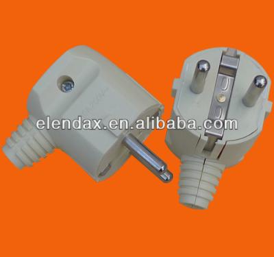 China Commercial European Style Angle Shape 2 Pin Power Socket With Grounding (P7056) for sale