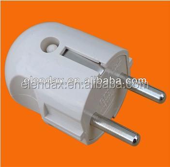 China Commercial European Style 2 Pin Electrical Socket Plug (P7051) for sale