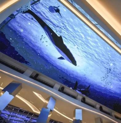 China Indoor mall; hotel ; step ; exposure ; factory supply P4mm aquarium ceiling sky screen panel etc. led display for hotel restaurant for sale