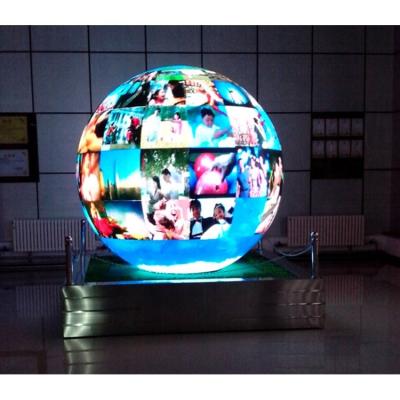 China Museum/stadium/airport/railway station/summit oem/odm logo led spherical ball sphere P2 P3 led screen display for events for sale