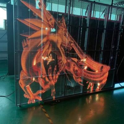 China Outdoor Advertising & 2020 new decoration design P10.4 modular transparent led movie display pantallas outdoor transparent for sale