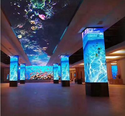 China Indoor mall; hotel ; step ; exposure ; the factory direct high quality skyview etc. led screen replaceable sky screen P4mm neat giant for hotel for sale