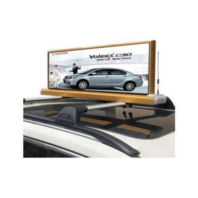 China P3mm Outdoor Mobile Ads Taxi Roof Sign Display Car Billboard Remote Control Optional Led Top Screen In Low Price for sale