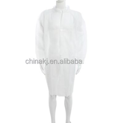 China SMS Isolation White Nonwoven Protective Breathable Industrial CE Approved Microporous Laminated Hooded Disposable Coverall for sale