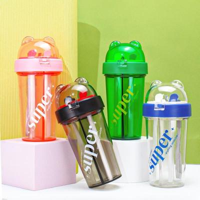 China 400/600Ml Viable Custom Plastic Portable Shaker Gym Fitness Protein Shakers Bottle Water Bottle for sale