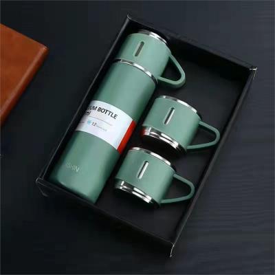 China High Quality PORTABLE Stainless Steel Vacuum Flask Travel Mug Business Gift Set 304 Vacuum Flask Box Thermos Bottles for sale