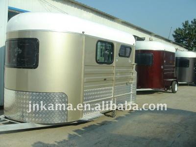 China Other Trailers 2 Horse Float Angle Load Extended for sale