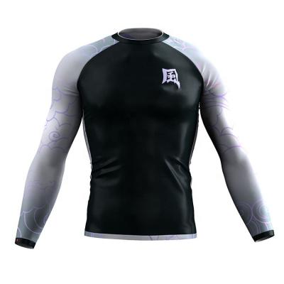 China Muttahida Majlis-e-Amal Long Sleeve Spandex Compression Shirt Logo Long Sleeve Bjj Rash Guard High Quality Compression Slim Fit Custom Made For Men for sale