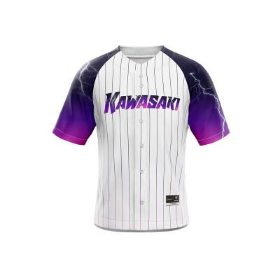 China Wholesale Price Antibacterial 100% Polyester Button Down Custom Baseball T-shirt Baseball Tank Tops for sale