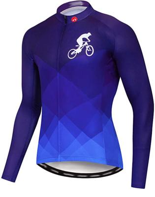 China 2020 Latest Design OEM Custom Sportswear Breathable Long Sleeve Cycling Jersey Team Mountain Bike Cycling Clothing For Men for sale