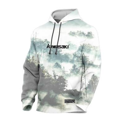 China Pullover Customized Design Printed Logo Over Sizes Hoodies OEM Long Sleeve Polyester Mesh Hoodies Men for sale