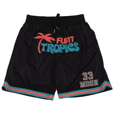 China Wholesale Hot Sale Fashion Street Wear Men Antibacterial Shorts Custom Logo Mesh Fabric Sport Running Basketball Embroidery Shorts for sale