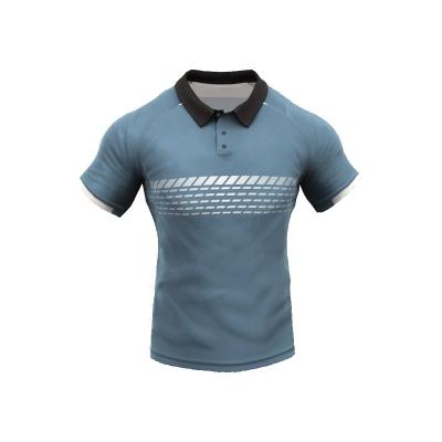 China 4 way stretch design new full hand sports polo t-shirt sublimation short sleeves regular fit cricket tank top design wholesale made in china for sale