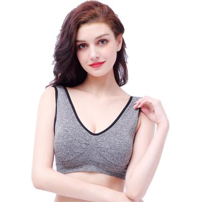 China Wholesale Women's Yoga Sports Underwear Rimless Sports Bra Breathable Shockproof Running Underwear Bra for sale