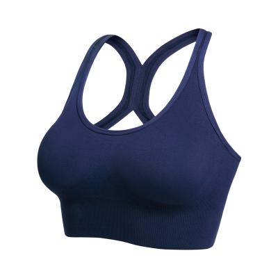 China Large Hollow Back Adjustable Bra Gathered Breathable Back Button Sports Bra Running Underwear Adjustable Bra for sale