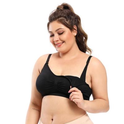 China Wholesale QUICK DRY Plus Size Maternity Bra Without Steel Ring Postpartum Nursing Bra Nursing Underwear for sale