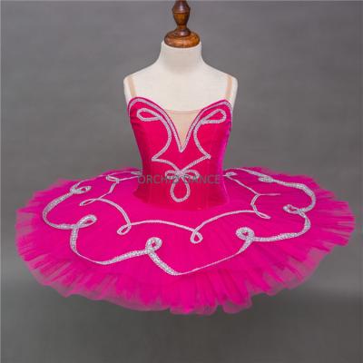 China Cheap Professional Stage Performance Wear 7 Dresses Kids Stage Performance Ballet Tutu Girls for sale